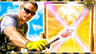 Mad Science: MELTING Metal with Sunlight! King Of Random Puts The Solar Scorcher To The Test!