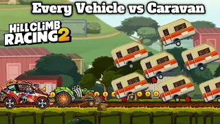 Hill Climb Racing 2 Every Vehicle Vs Caravan With Map id