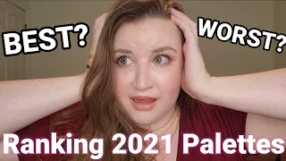 RANKING EYESHADOW PALETTES OF 2021 (+ SWATCHES)