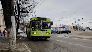 Поездка на троллейбусе N°2 Мясокомбинат-Набережная. Бортовой номер:1090