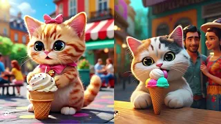 cute cat eating ice cream so cute and yummy #cute #funny #funnyshorts