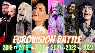 Eurovision Battle - 2018 vs 2019 vs 2020 vs 2021 vs 2022 vs 2023