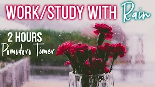 Pomodoro Timer with Rain Sound: Study Interval Music 25min 5min Pomodoro Rain Sounds Concentration