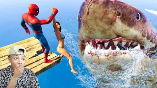 GTA 5 - Epic Water Ragdolls/Spiderman Compilation 7 (Euphoria Physics, Fails, Jumps, Funny Moments)