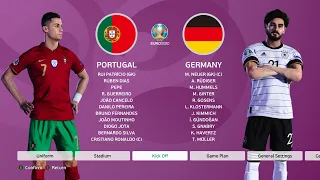 PES 2021 Gameplay EURO 2020 | Portugal vs Germany