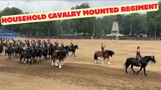 Majestic Horses of the Household Cavalry's Mounted Band Salute at Parade