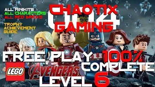 LEGO MARVEL's Avengers - Free Play Level 6 Avengers Assemble 100% All Collectibles