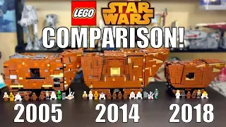 LEGO Star Wars Sandcrawler Comparison! | (10144, 75059, 75220 | 2005, 2014, 2018)