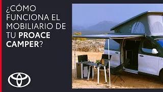 Mobiliario de Toyota Proace Camper | ¿Cómo se organiza el interior?