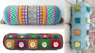 Most Fabulous And Eye Catching Crochet Handmade Bolster Pillow Cover Designs And patterns