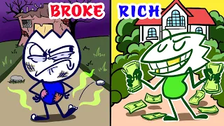 Max には愚かな選択があります | MY FAMILY VS YOUR FAMILY - Rich vs Broke | Animated Short Films