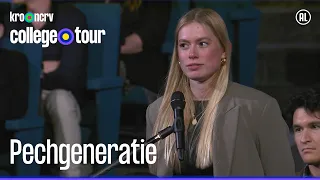 Hoe wordt de zogenaamde pechgeneratie gecompenseerd? | College Tour Verkiezingsdebat 2023 | KRO-NCRV