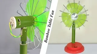 How to make a Table fan using Bamboo