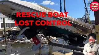 BOAT FAILS 2023 - incredible moment rescue boat lost control! Mission Impossible |TOTAL IDIOTS FAILS