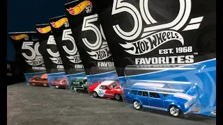 Lamley Showcase: Hot Wheels 50th Favorites Premium Set Mix A