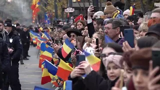 Thousands turn out in Bucharest for Romanian National Day military parade