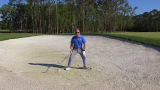 How to hit the high spinning bunker shot