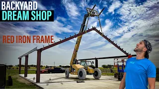 Backyard Dream Shop Building Frame is ENORMOUS [PART 4]