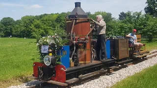 40 ans du CFC : locomotive à vapeur à chaudière verticale "Stocker"