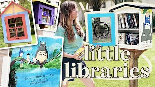 Exploring for Books: I went to 5 little library boxes // TOTORO STUDIO GHIBLI THEMED LITTLE LIBRARY