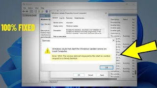 Error 1053 The service did not respond to the start or control request in a timely fashion - FIXED ✅