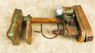 💡Beauty and Function Inherent Restored Timelessly/ Fully Restore A Bench Drill That Rusted Perennial