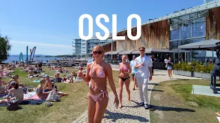 Tjuvholmen Badeplass 🇳🇴 Walk Oslo Norway 2023