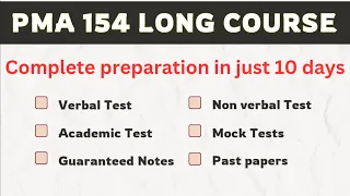 PMA 154 Initial Test Preparation and Notes | Army Initial Test Preparation