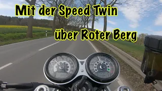 Mit der Speed Twin über Roter Berg #raw sound