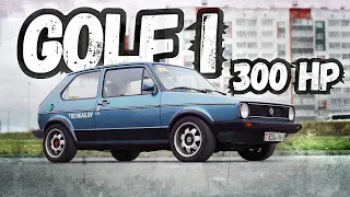 ДРИФТ НА ПЕРЕДНЕМ ПРИВОДЕ! Турбо Golf 1 на 300л.с