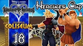 Kingdom Hearts 1.5 HD ReMIX (English) Walkthrough - KH Final Mix Proud Mode Part 18: Olympus Coliseum | Hercules Cup How to Beat Cloud & Herc Boss Fight