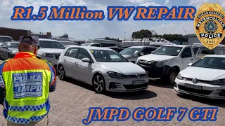 5x JMPD STAGE 6 Golf 7 GTI’s METRO POLICE CARS SOLD DUE TO VOLKSWAGEN REPAIRS OF R1.5 Million