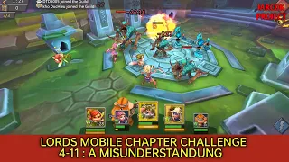 Lords Mobile Chapter Challenge 4-11 A Misunderstanding