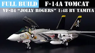 F-14A TOMCAT VF-84 "Jolly Rogers" TAMIYA 1/48 scale model aircraft building