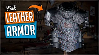 Epic Leather Armor - DIY Making a Leather Chest Plate / Cuirass