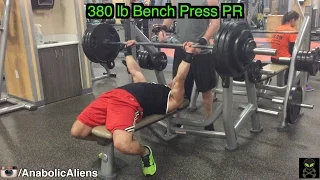 380 lb Bench Press PR (Mike Rosa, 20 years old, 186 lbs)