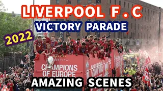 2022 LFC Victory Parade I The Strand Liverpool I Winners of THE F.A CUP and CARABAO CUP