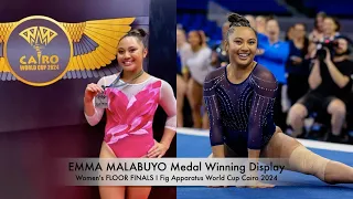 Emma Malabuyo 🇵🇭 Winning Medal Display : FIG Apparatus World Cup 2024