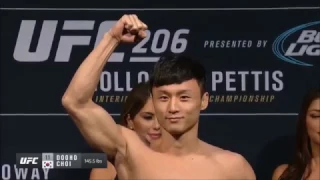 UFC 206: Doo Ho Choi (최두호) vs Cub Swanson Weigh-in