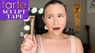 ✨NEW✨ TARTE SCULPT TAPE - try on and first impressions - WORTH THE HYPE???