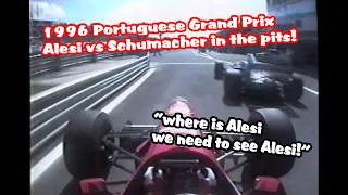 Alesi vs Schumacher in the pits! 1996 Portuguese Grand Prix