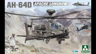 Boeing AH-64D Apache Longbow Attack Helicopter : Takom : 1/35 Scale : In Box Review