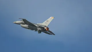 F-16 Demo and Heritage Flight at Airventure EAA 2018 4K