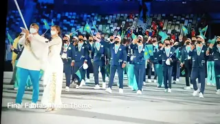 Final Fantasy "Main Theme" played during Kazakhstan entrance on Tokyo 2020 Olympics ファイナルファンタジーシリーズ