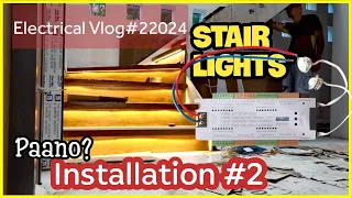 PAANO MAG INSTALL NG MOTION DETECTOR STAIR LIGHTS Part2 #subscribers