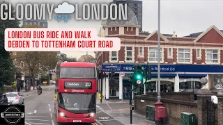 🚍🍁 Epic London Bus Adventure: Debden to Tottenham Road Odyssey! 🇬🇧