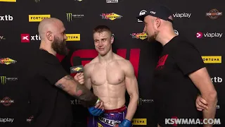 Brichta rozbija Szymańskiego na KSW 87 | Wywiad backstage