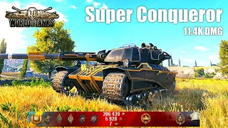 Super Conqueror, 11.4K Damage, 7 Kills, Cliff - World of Tanks