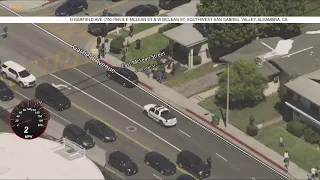 Watch live: Officers are chasing a driver on freeways in southern LA County.