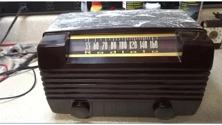 Repairing a 1946 RCA 61 8 Radiola All American Five Tube Radio